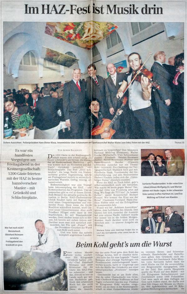 Hannoversche Allgemeine 05.11.2005