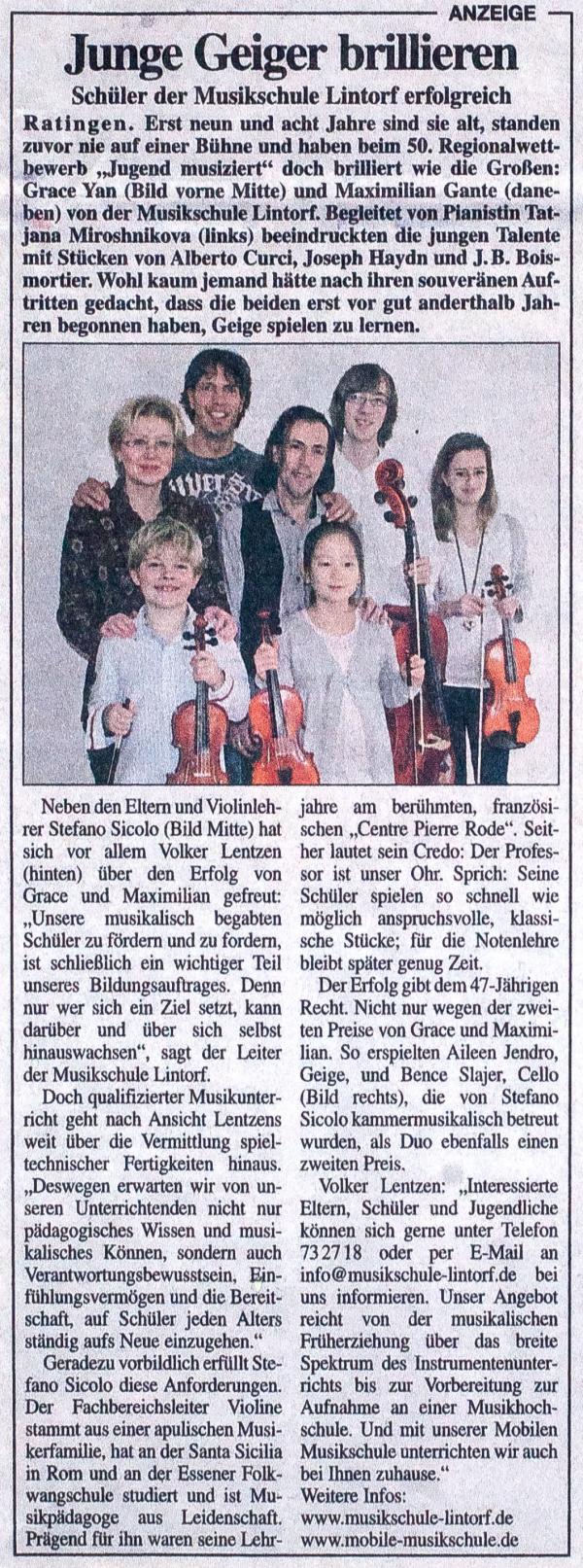 Ratinger Wochenblatt Jan. 2012